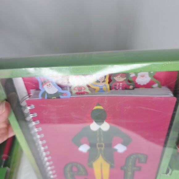 Elf The Movie Tabbed Spiral Journal and Floaty Pen Stationary Gift Set New - Picture 2 of 7